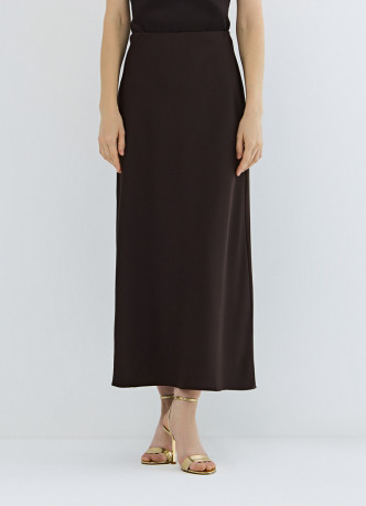 Сатиновая юбка А-силуэта