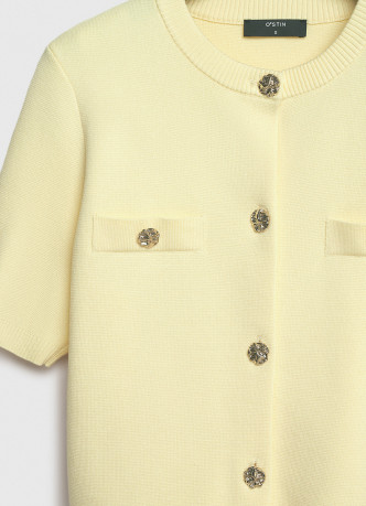 Кардиган с коротким рукавом