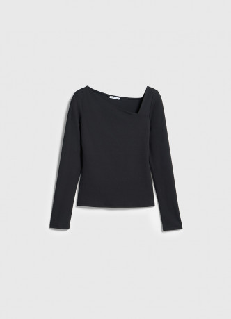 Лонгслив с асимметричным вырезом