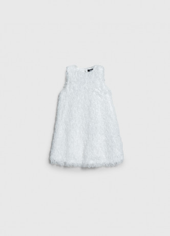 Фактурное платье мини для девочек