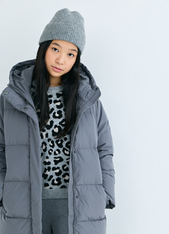 Длинный пуховик для девочек