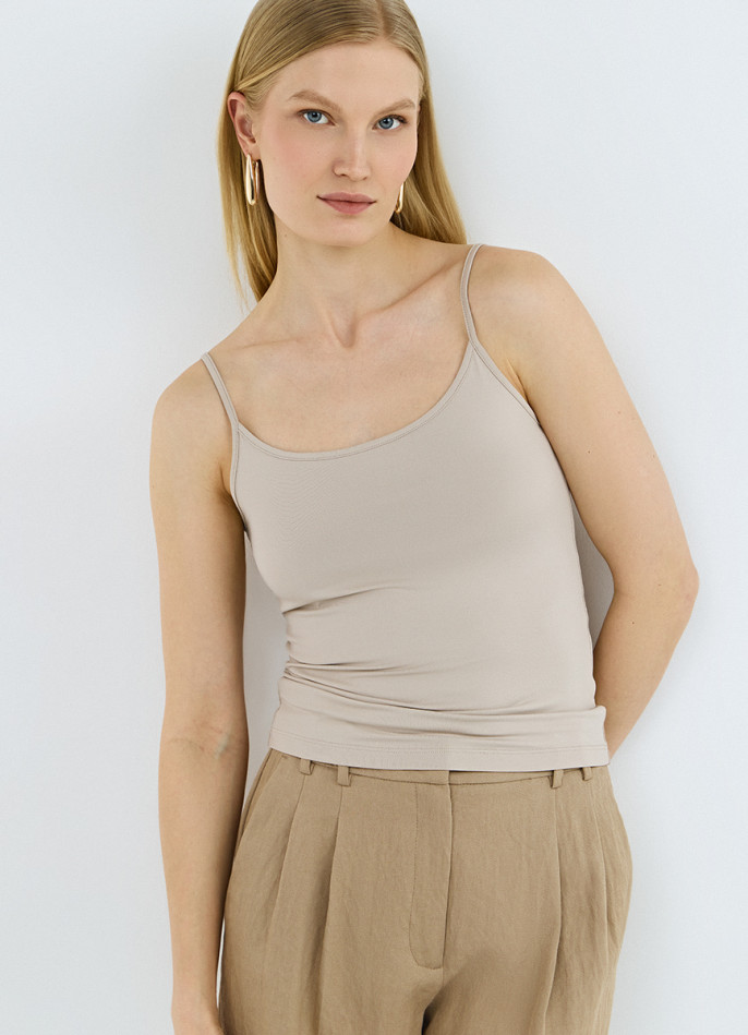 Базовый топ из микрофибры