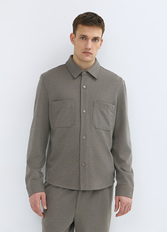 Рубашка из плотного трикотажа