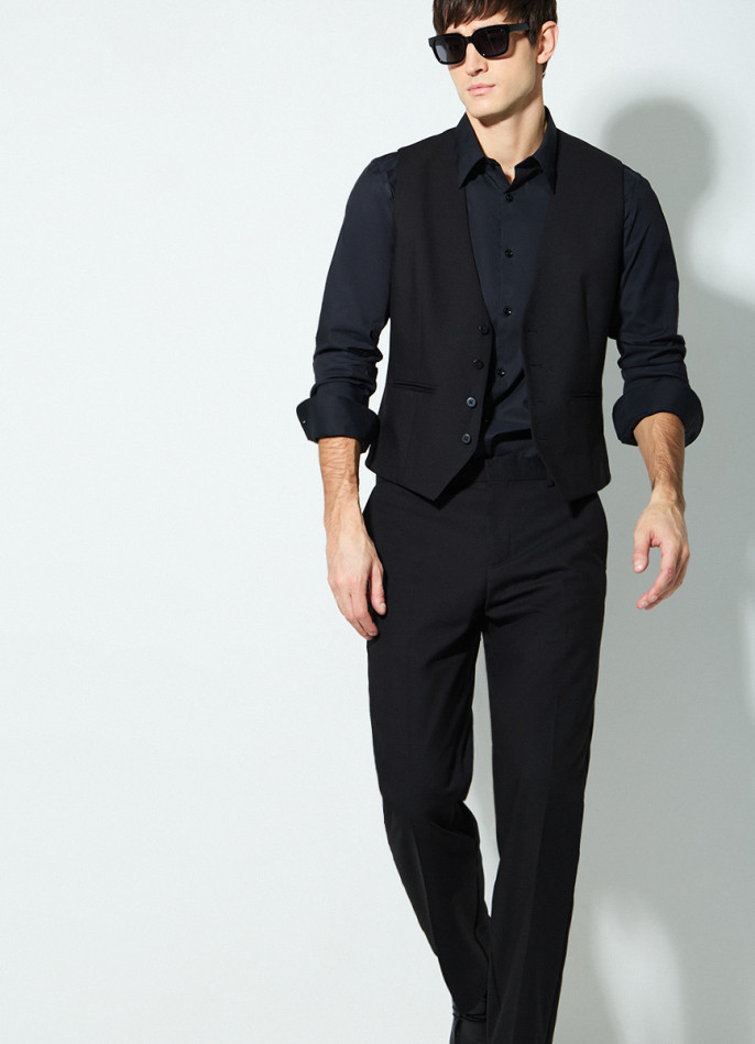 Брюки из структурной ткани