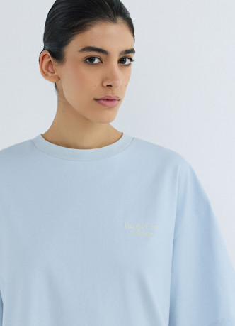 Футболка оверсайз с вышивкой