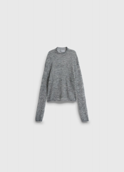 Полупрозрачный джемпер с шерстью 32099890299 Серый, размер 42, фото 10
