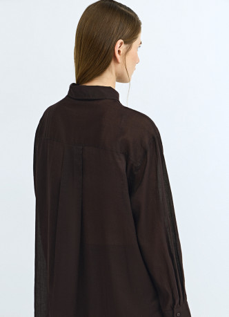 Платье-рубашка из рами