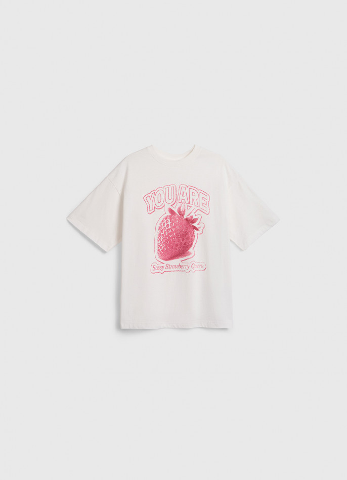 Футболка с принтом для девочек