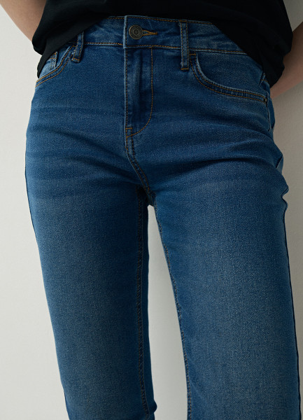 Узкие джинсы, Синий O`Stin LPA101O02-D4