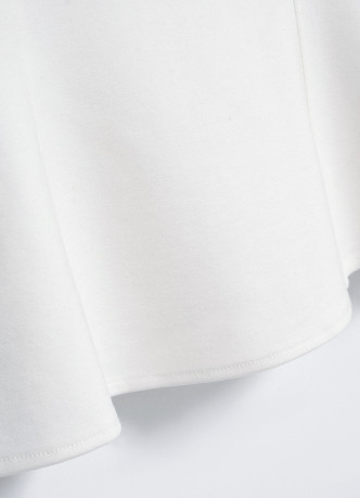 Майка с баской и рельефами