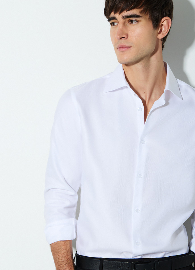 Рубашка из структурной ткани