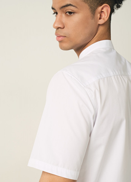 Рубашка с воротником-стойкой, Белый O`Stin MS6692O02-00, размер 48 - фото 6