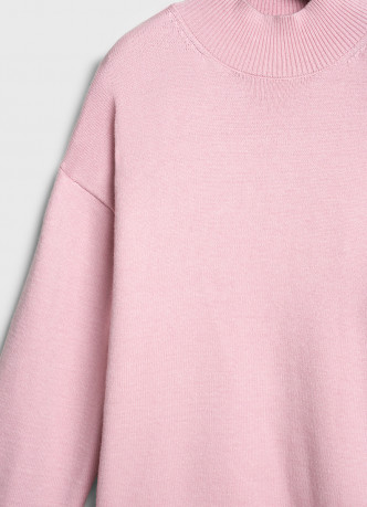 Джемпер с воротником-стойкой