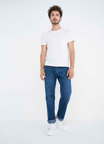 Базовые прямые джинсы, Синий джинсы tailored базовые 42 размер