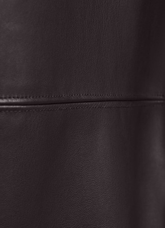 Прямые брюки из искусственной кожи