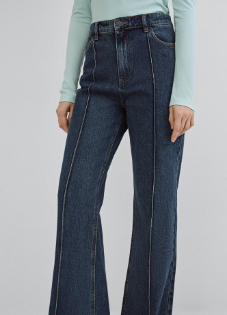 Джинсы клёш с высокой посадкой