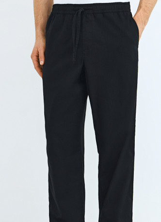 Брюки изо льна и хлопка