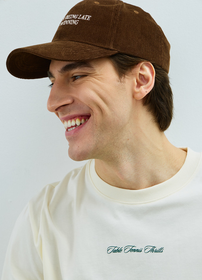 Бейсболка из вельвета