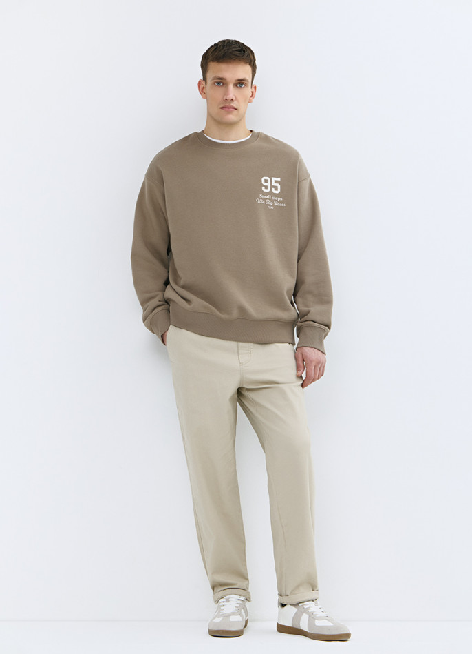 Брюки из твила на кулиске