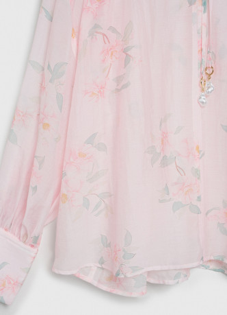 Блузка из тенселя с завязками