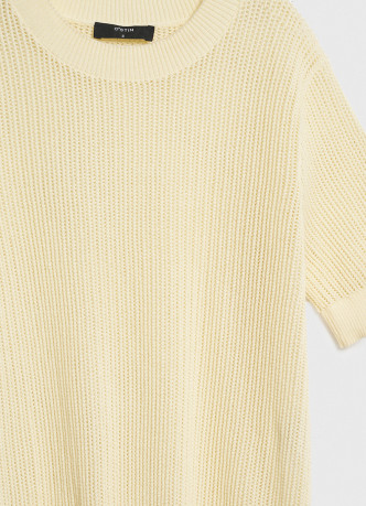 Ажурный джемпер с коротким рукавом