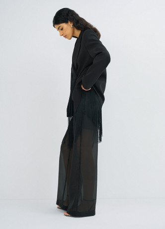 Полупрозрачные брюки из органзы