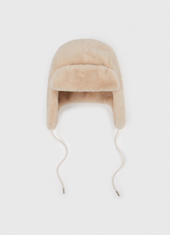 Шапка-ушанка из искусственного меха