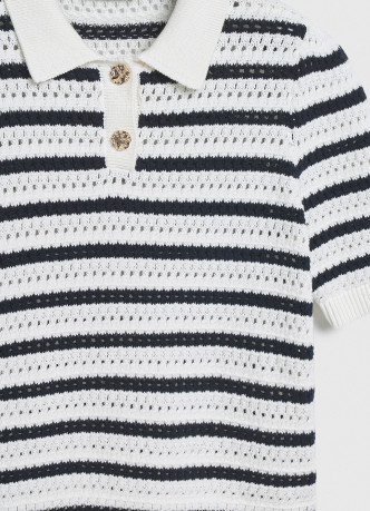 Поло структурной вязки