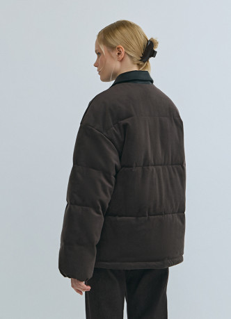 Утеплённая куртка из вельвета