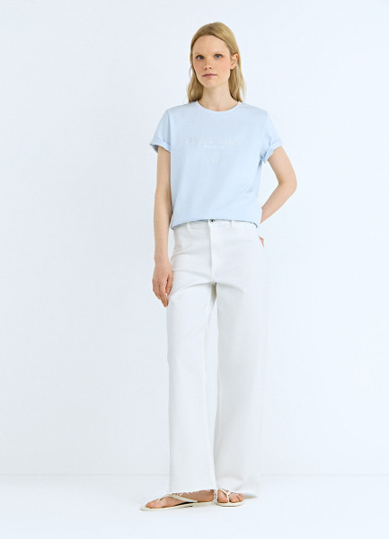 

Морская футболка с кордом, Голубой