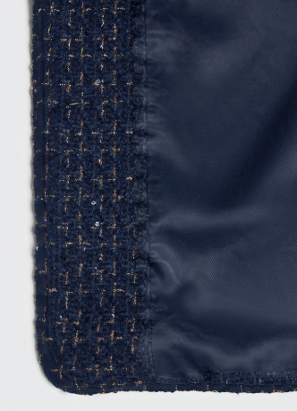 Укороченный жакет из твида