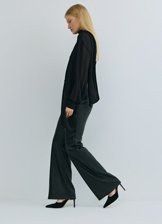 Брюки из искусственной кожи