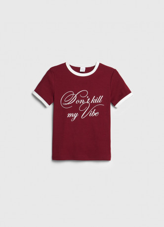 Футболка в рубчик для девочек