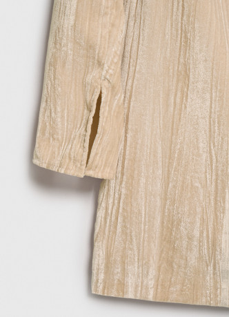 Платье мини из жатого бархата