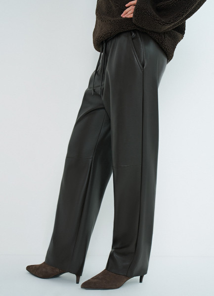 

Брюки из искусственной кожи, Коричневый