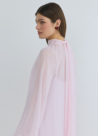 Платье мини с рюшами