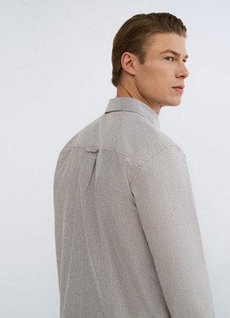 Рубашка из ткани оксфорд