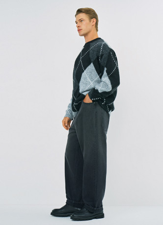 Свободные джинсы Baggy с эффектом градиента