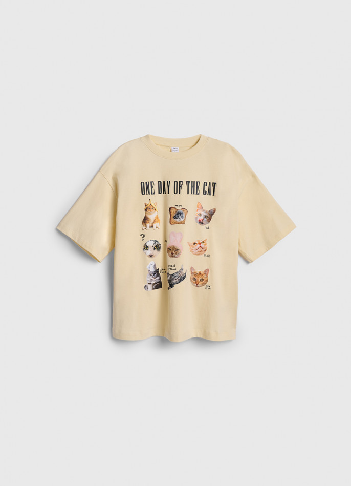 Футболка с принтом для девочек