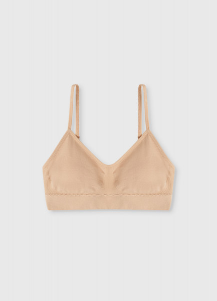 

Базовый топ с вкладышами, Бежевый