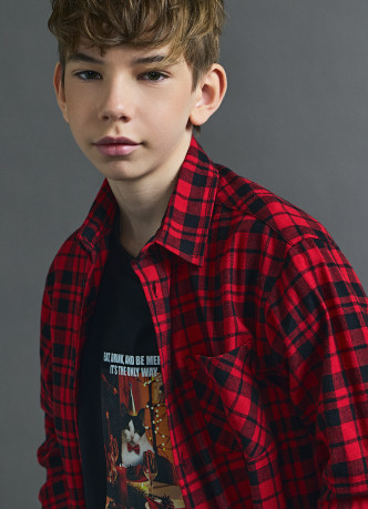 Рубашка в клетку для мальчиков