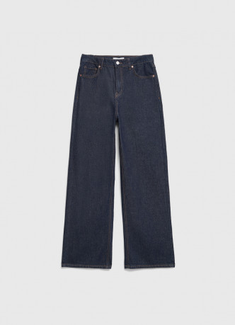 Широкие джинсы с высокой посадкой