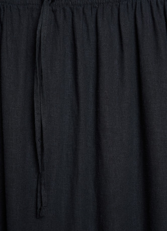 Юбка изо льна с поясом на кулиске