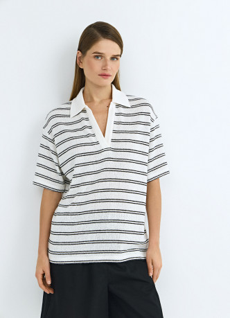 Трикотажное поло из вискозы