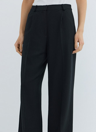 Прямые брюки со льном