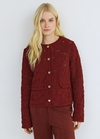 Кардиган кроше