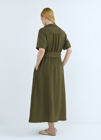 Платье-рубашка со съемным поясом