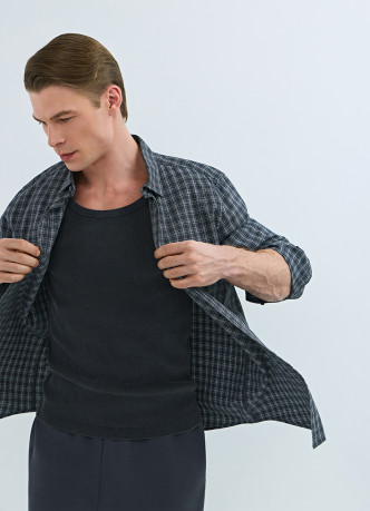 Базовая майка в рубчик