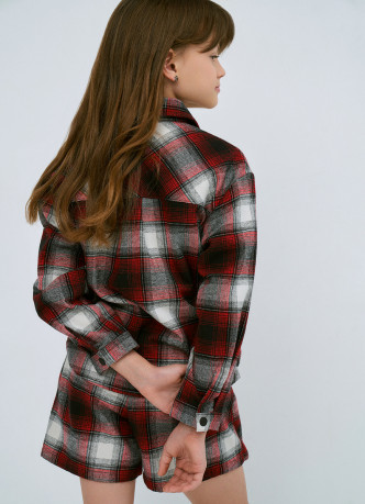 Рубашка в клетку для девочек