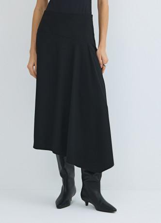 Асимметричная юбка миди